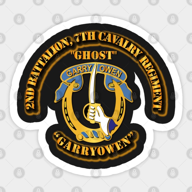 Army - 2Bn 7th Cav Rgt - Ghost Sticker by twix123844